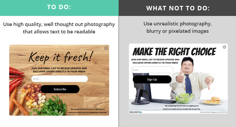 popup design examples