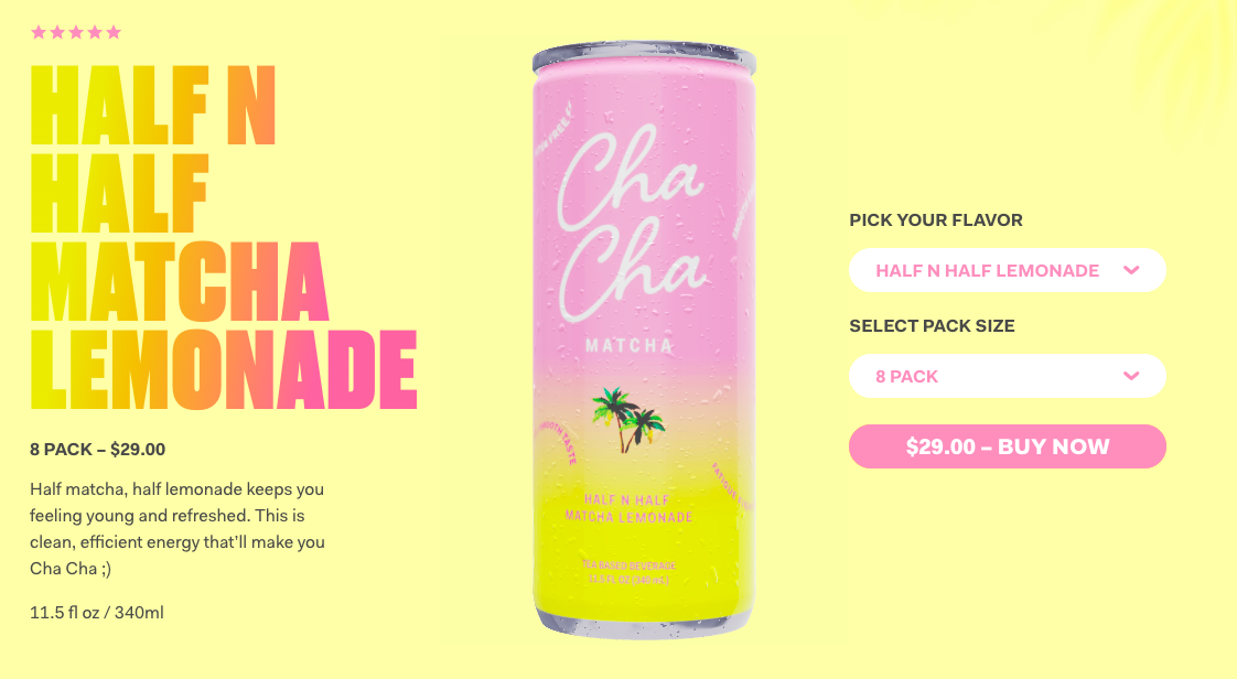 Cha Cha Matcha Lemonade