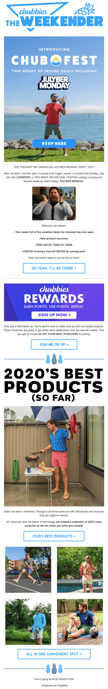 brand awareness email example