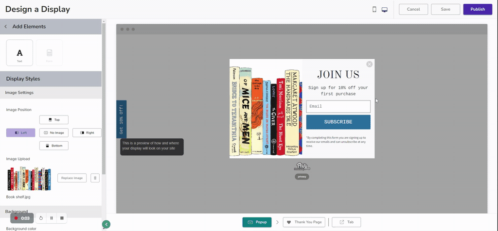 Privy Convert Editor: Move and resize images