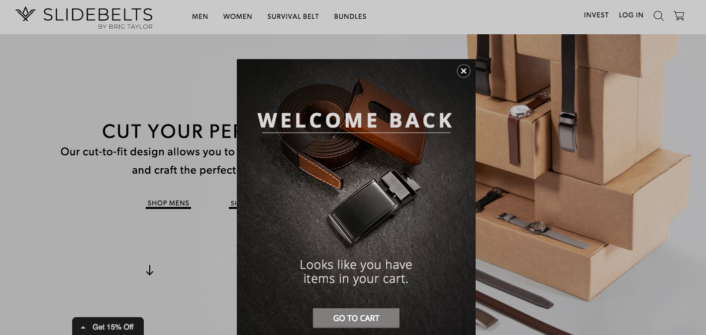 Slidebelts welcome back campaign