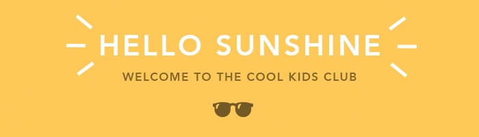 Email header_Welcome - Hello Sunshine