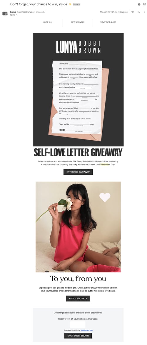 Lunya-valentines-day-email