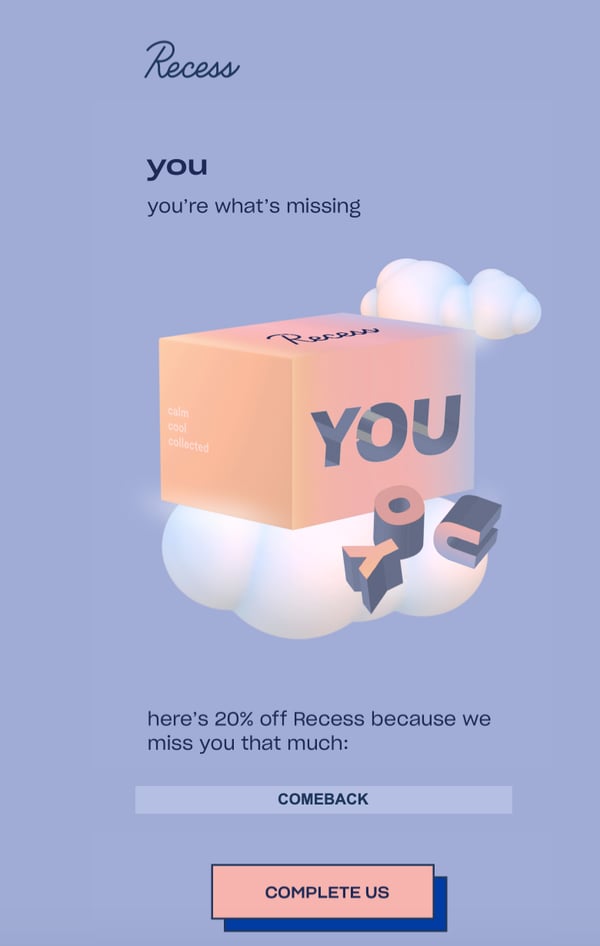 Recess-winback-email-example