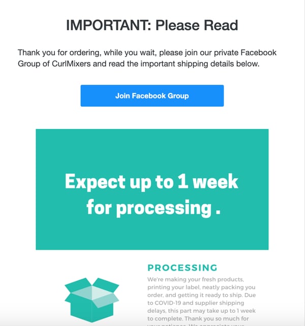 CurlMix-purchase-follow-up-email-example