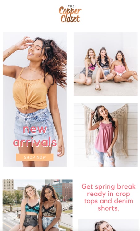 Copper Closet Privy Email Example