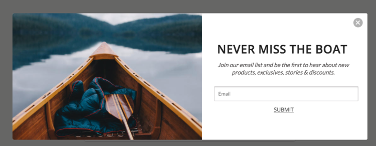 customizable pop ups