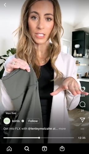 Live selling on Instagram