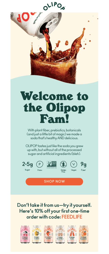 Olipop Welcome Email 2