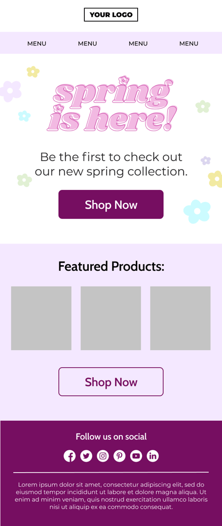 Privy Spring Template 1