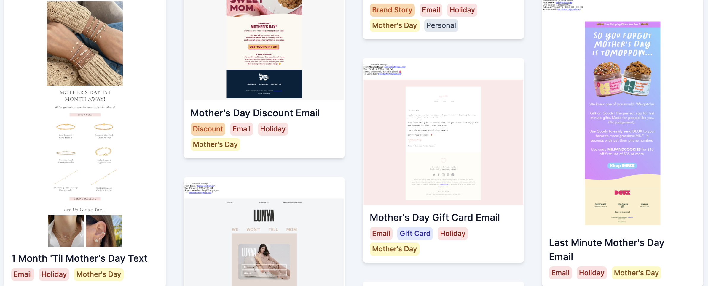 The Privy Swipe File: Mother's Day Edition (Emails, Texts, And Offers To Steal)