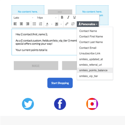 Smile Email Personalization