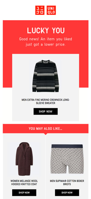 Uniqlo-Email cross-sell