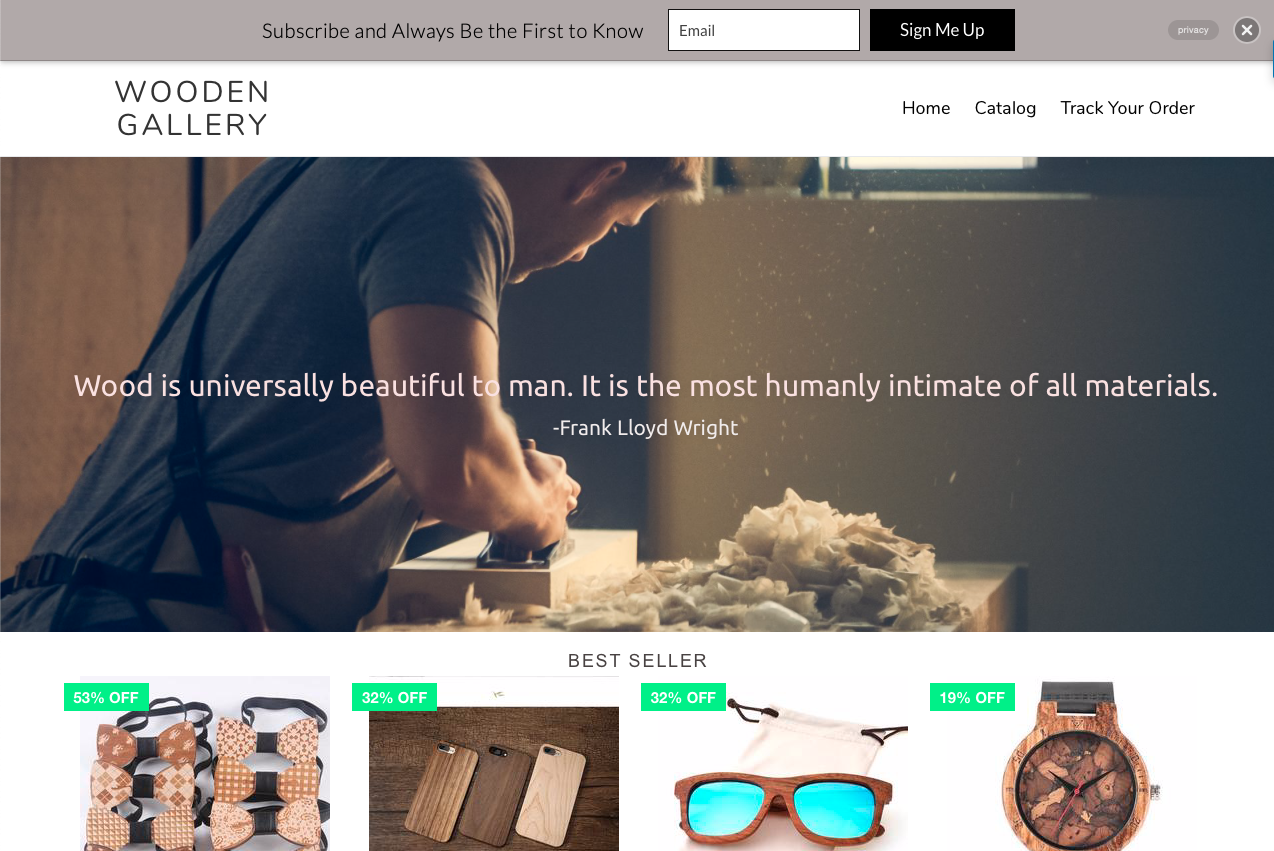 Wooden Gallery_Bar Example