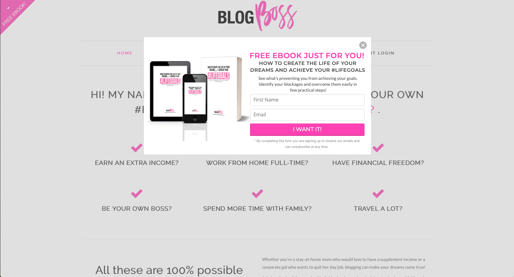 Blog Boss_Ebook Pop Up Example