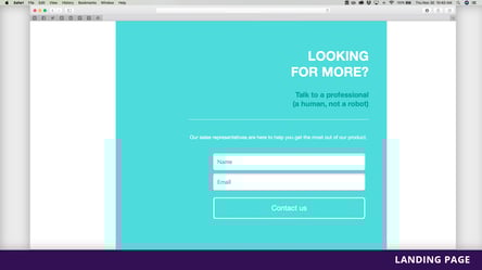 Privy Examples - Templates - Landing Page
