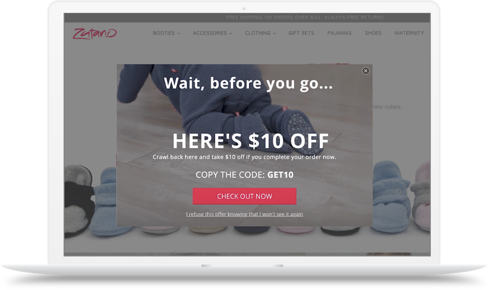 Zutano Pop Up Mockup
