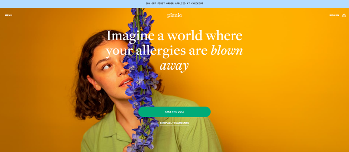 Picnic homepage example