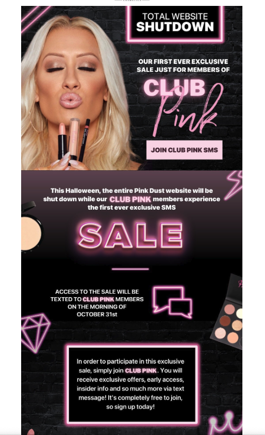 pink monday email