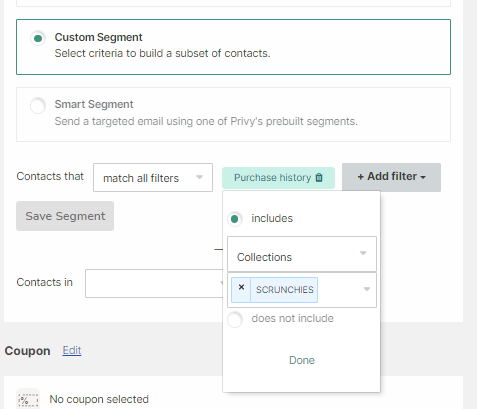 Using Shopify Collections with Privy Email