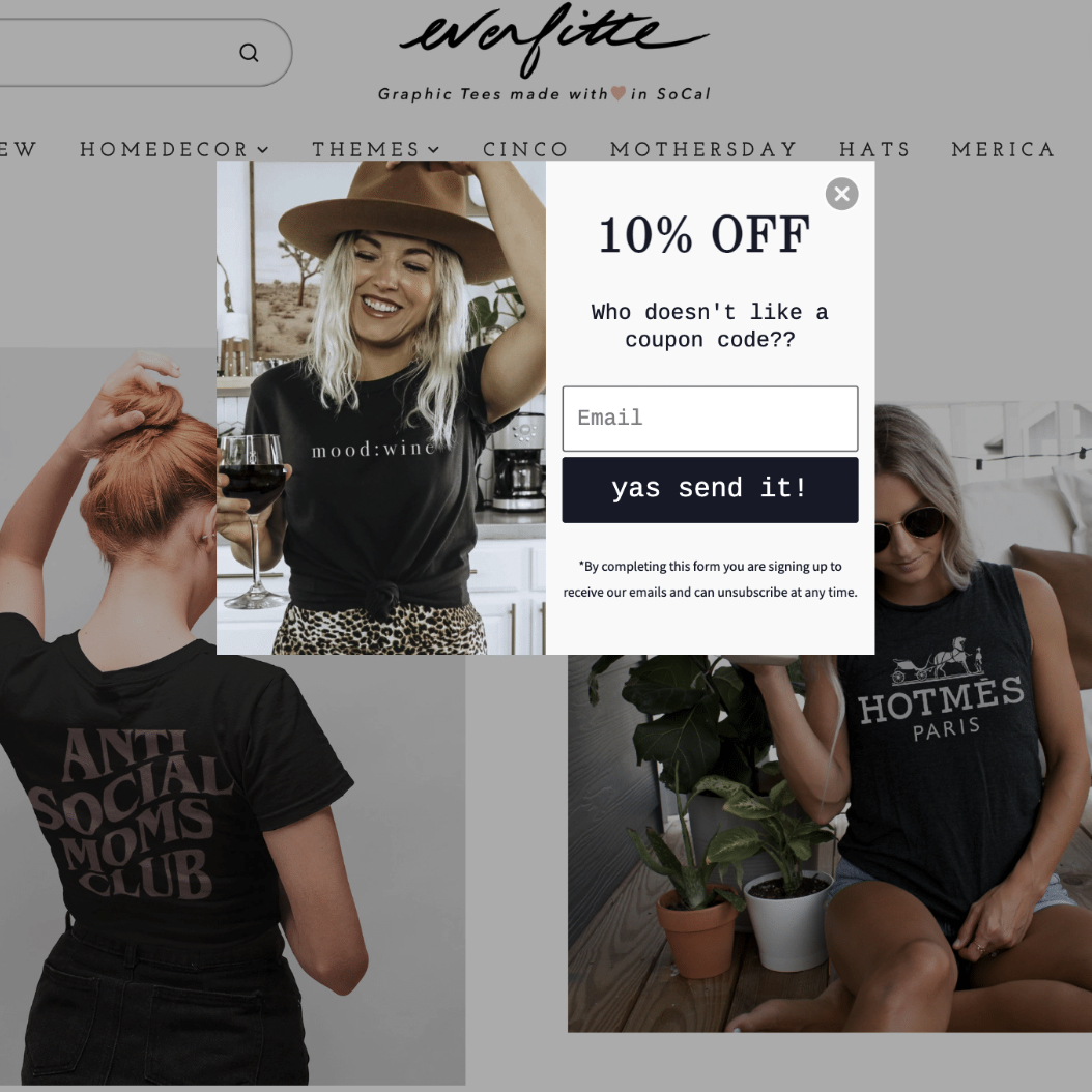 24+ Popup Examples for Online Stores