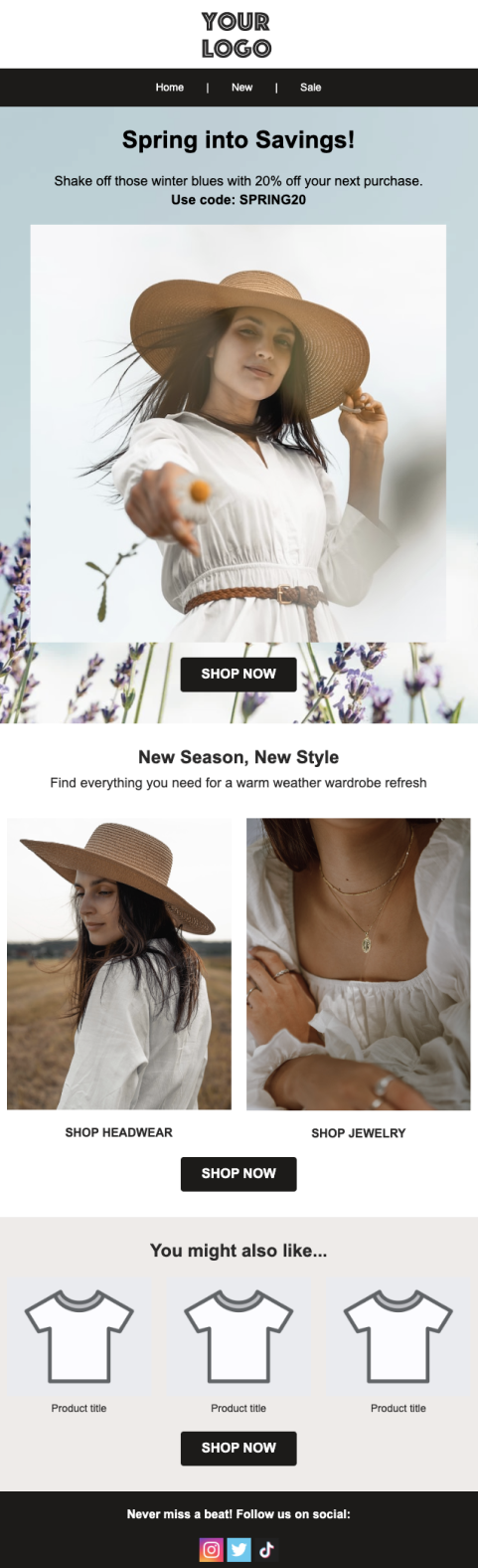 spring email template